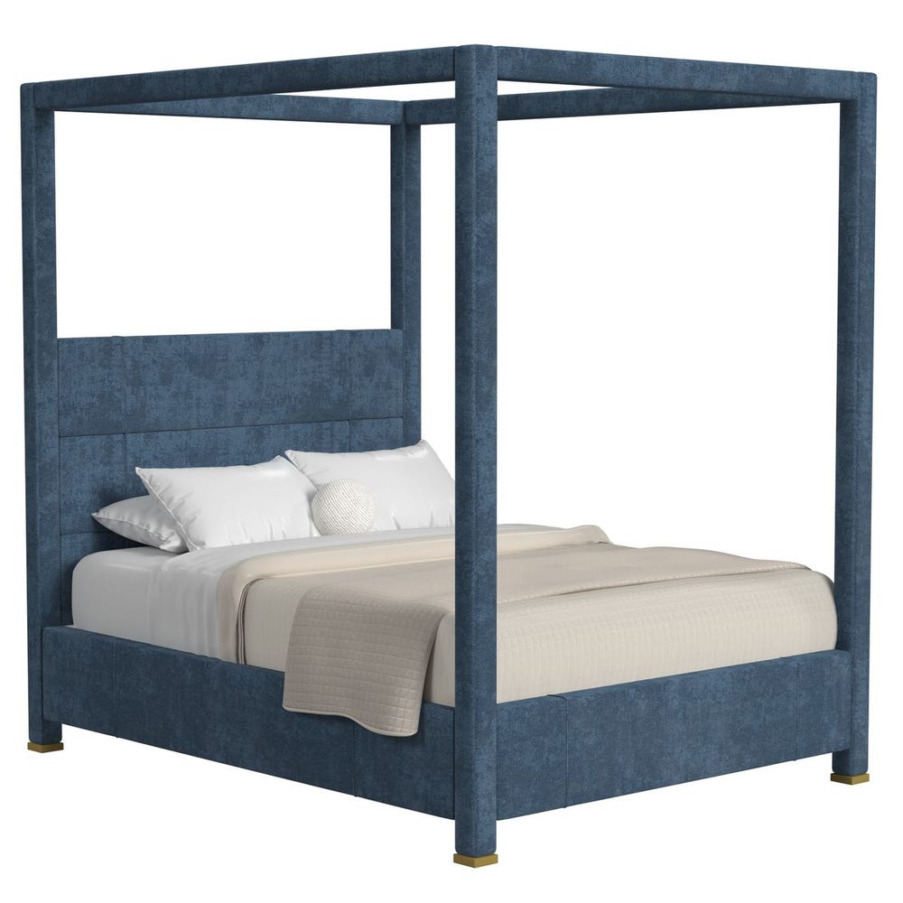 Hibernate Canopy Bed, Queen - Lux Peacock , 3 Cartons