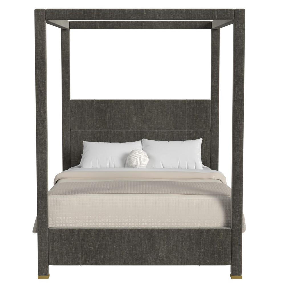 Hibernate Canopy Bed, Queen - Lux Graphite , 3 Cartons