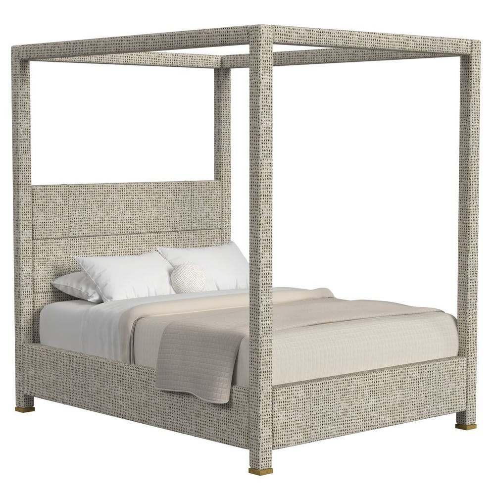 Hibernate Canopy Bed, Queen - Dashing Olive, 3 Cartons