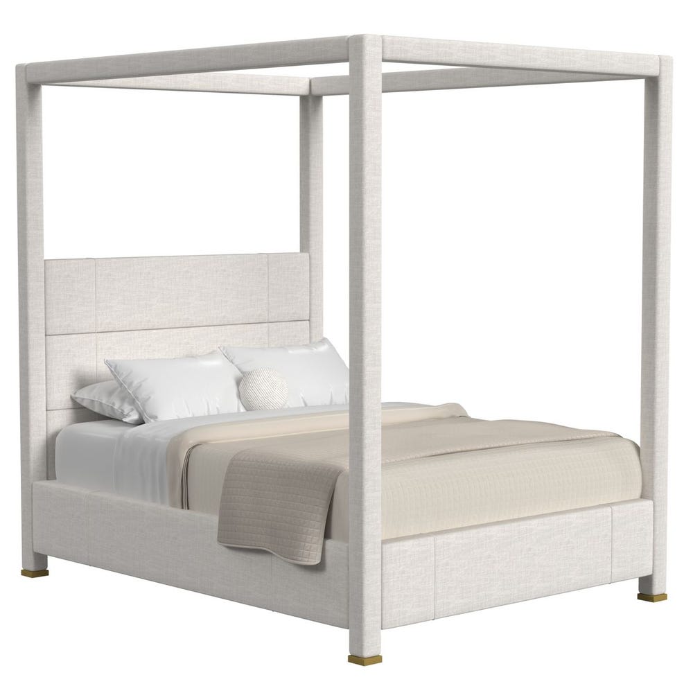Hibernate Canopy Bed, Queen - Lovely Linen Cream, 3 Cartons