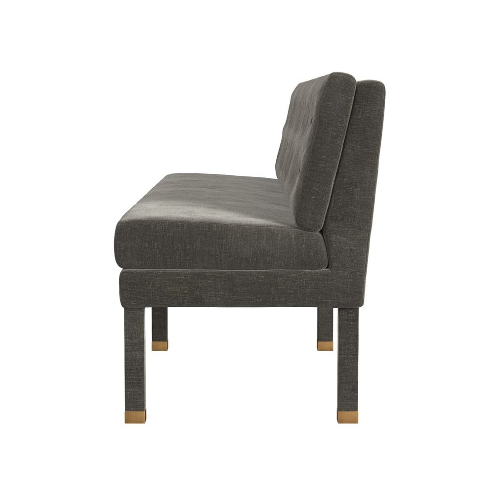 Approach the Bench Banquette, 84" - Parchment Leather