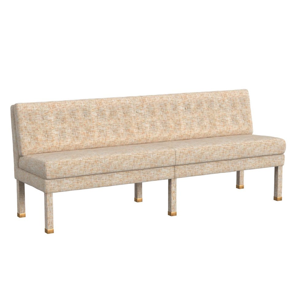 Approach the Bench Banquette, 84" - Thatched Butterscotch