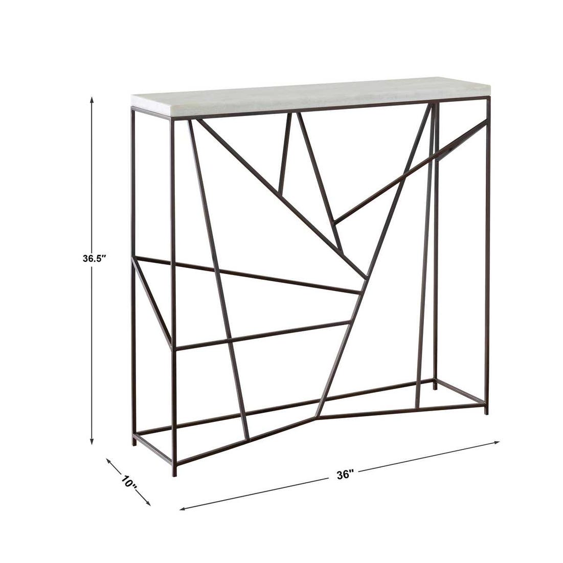 Pick Up Sticks Console Table, 2 Cartons