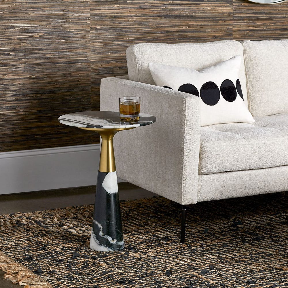 Pier Accent Table - Panda Marble