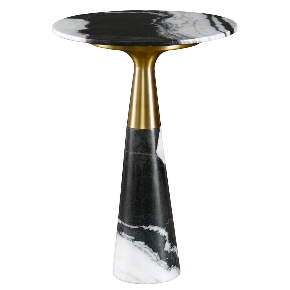 Pier Accent Table - Panda Marble
