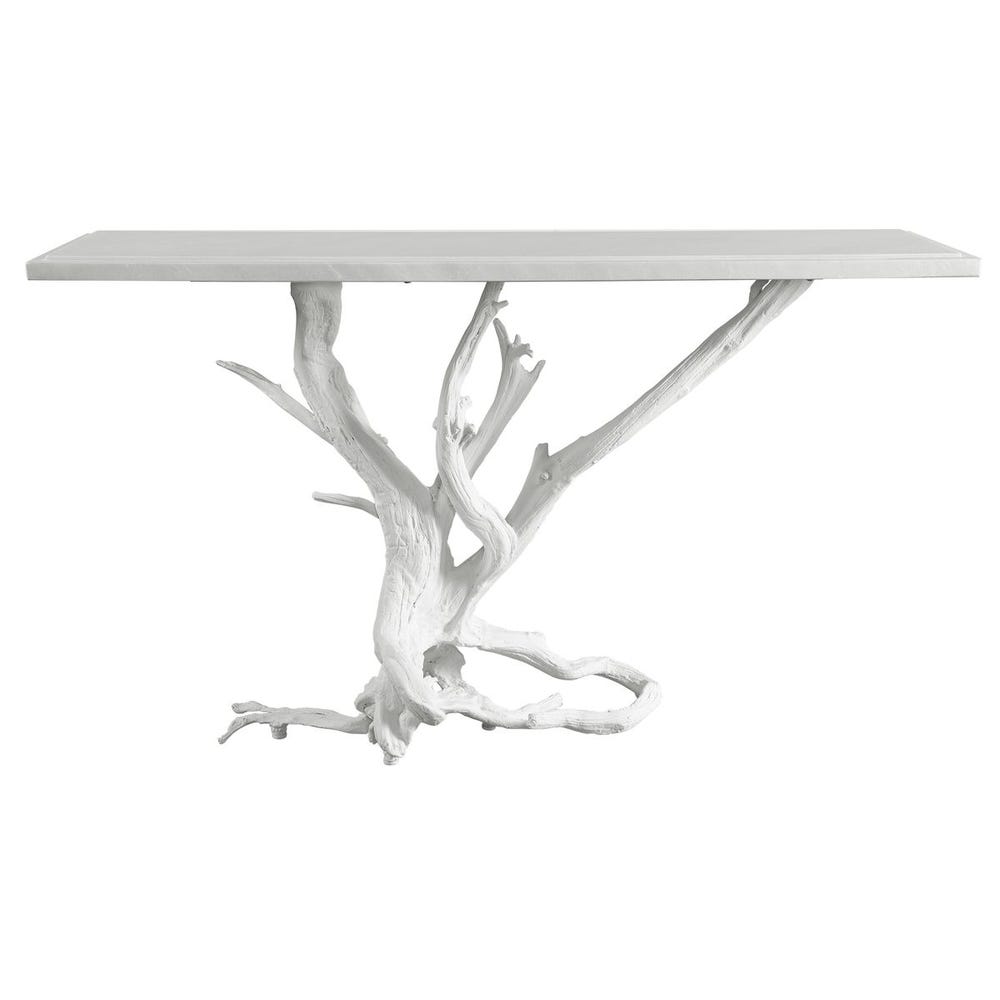 Big Sur Console Table - Matte White, 2 Cartons