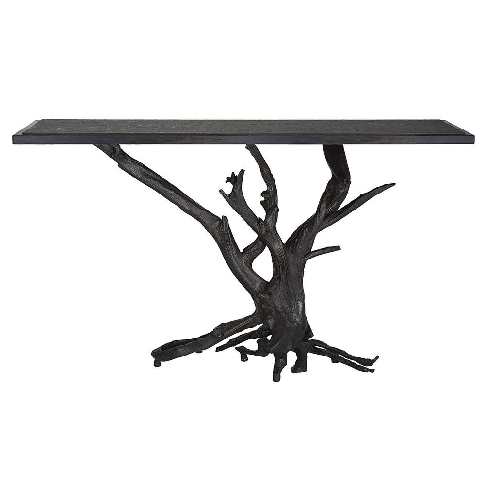 Big Sur Console Table - Bronze/Black, 2 Cartons