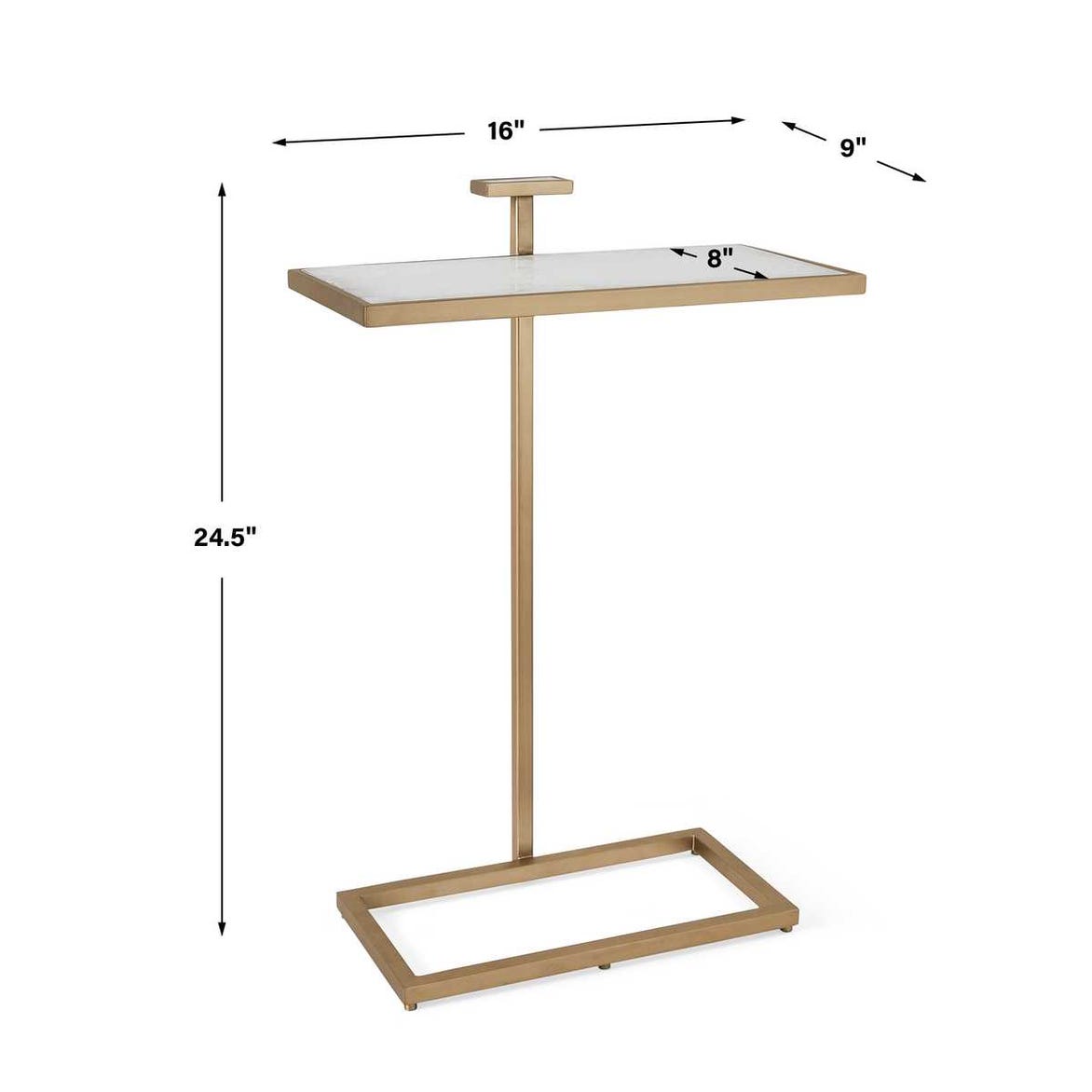 Jewel Pull Up Accent Table - Rectangle