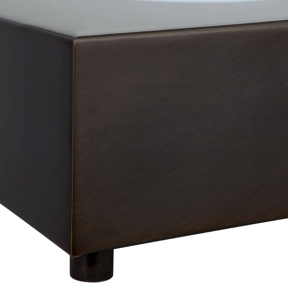 Lighted Plateau Lamp - Square Bronze