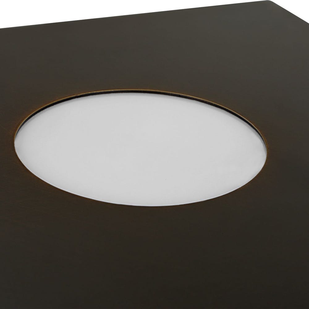 Lighted Plateau Lamp - Square Bronze