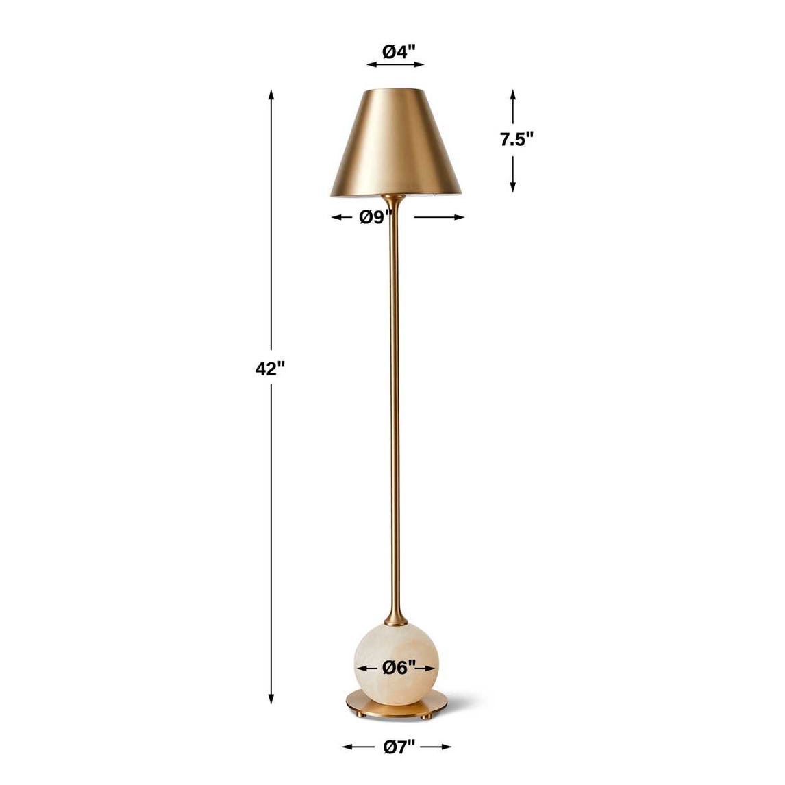 Poise Buffet Lamp - Brass