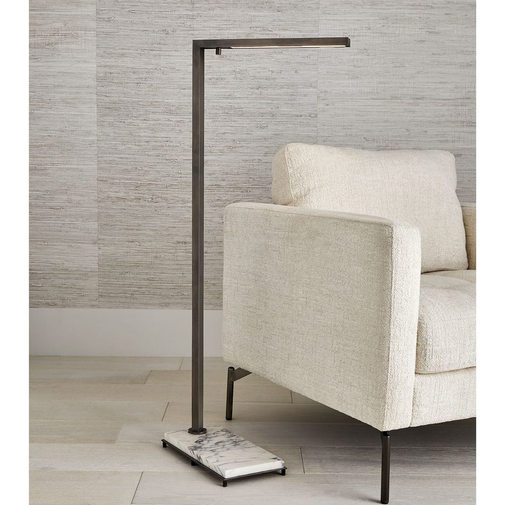 Illume Floor Lamp - Marble/Bronze