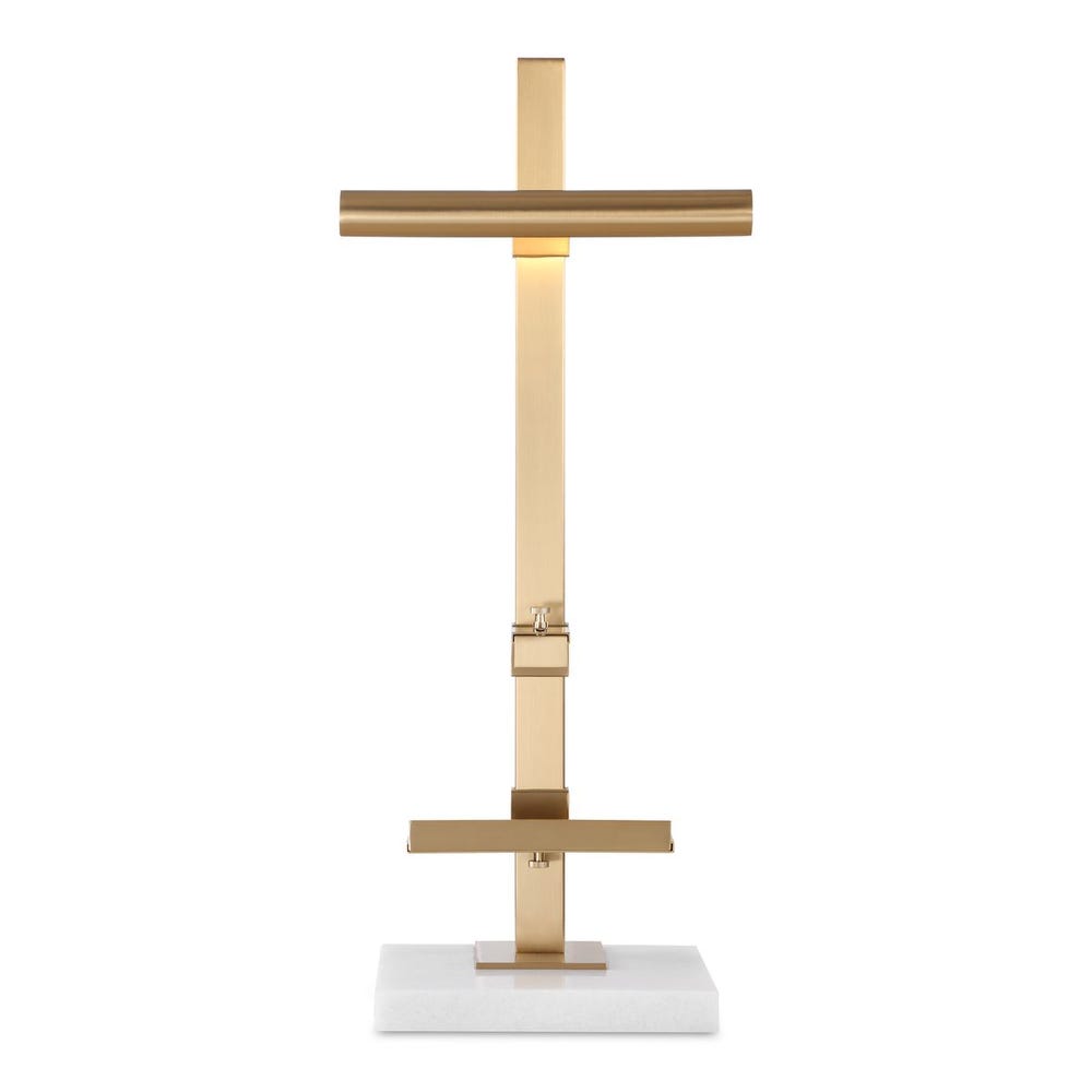 Lean On Me Lighted Easel - Marble/Brass
