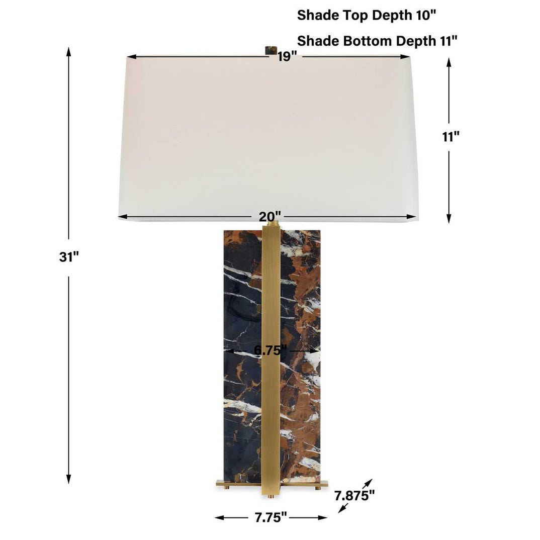 Joist Table Lamp - Michelangelo Marble
