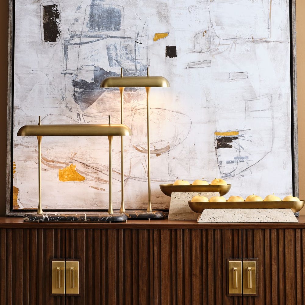 Papyrus Desk Lamp - Michelangelo Marble