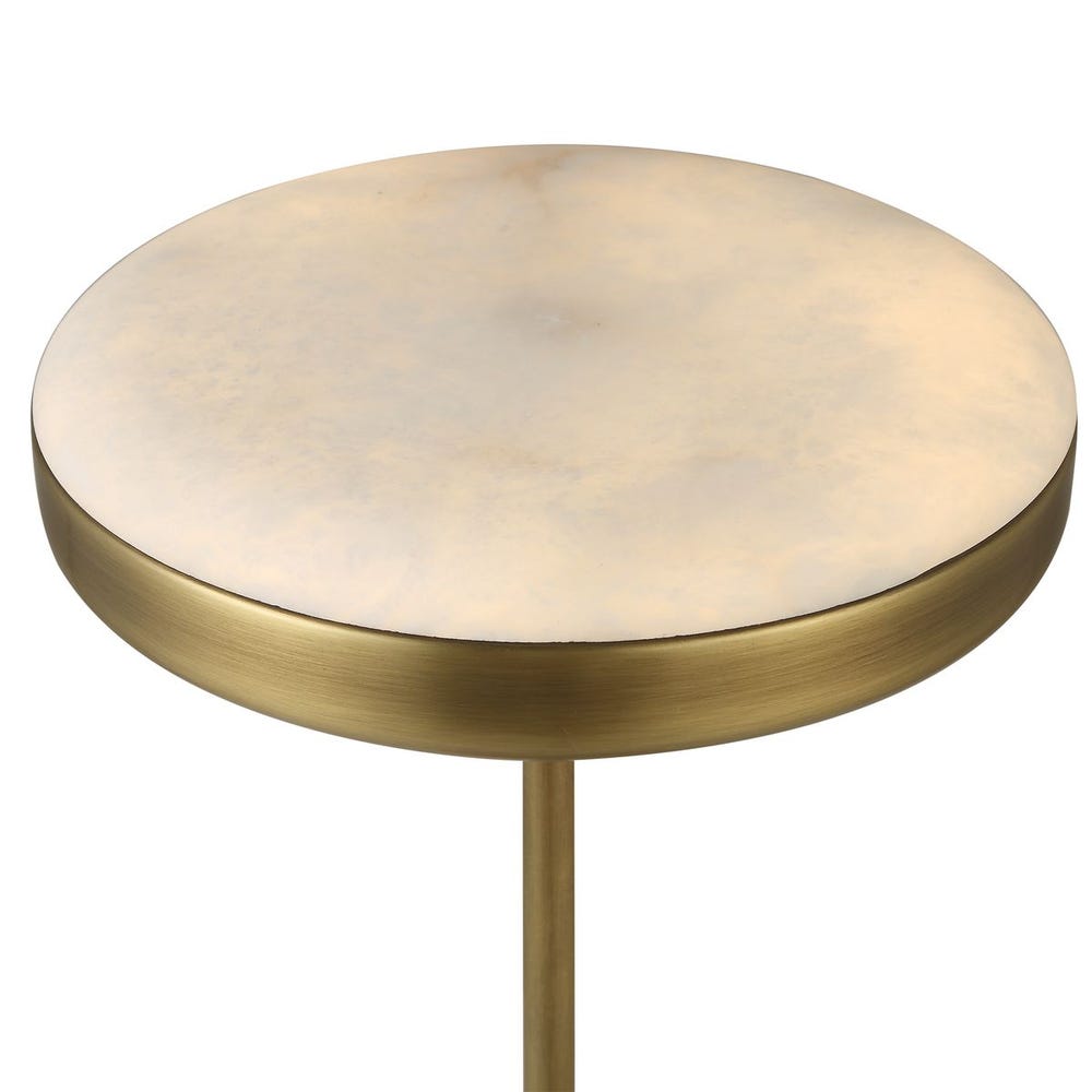 Flat Top Rechargeable Mini Lamp - Brass