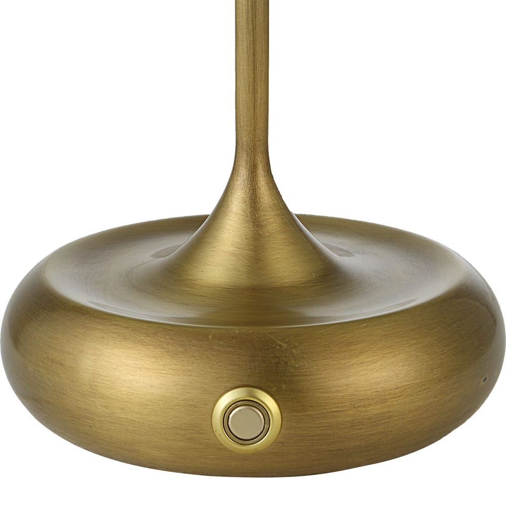 Flat Top Rechargeable Mini Lamp - Brass