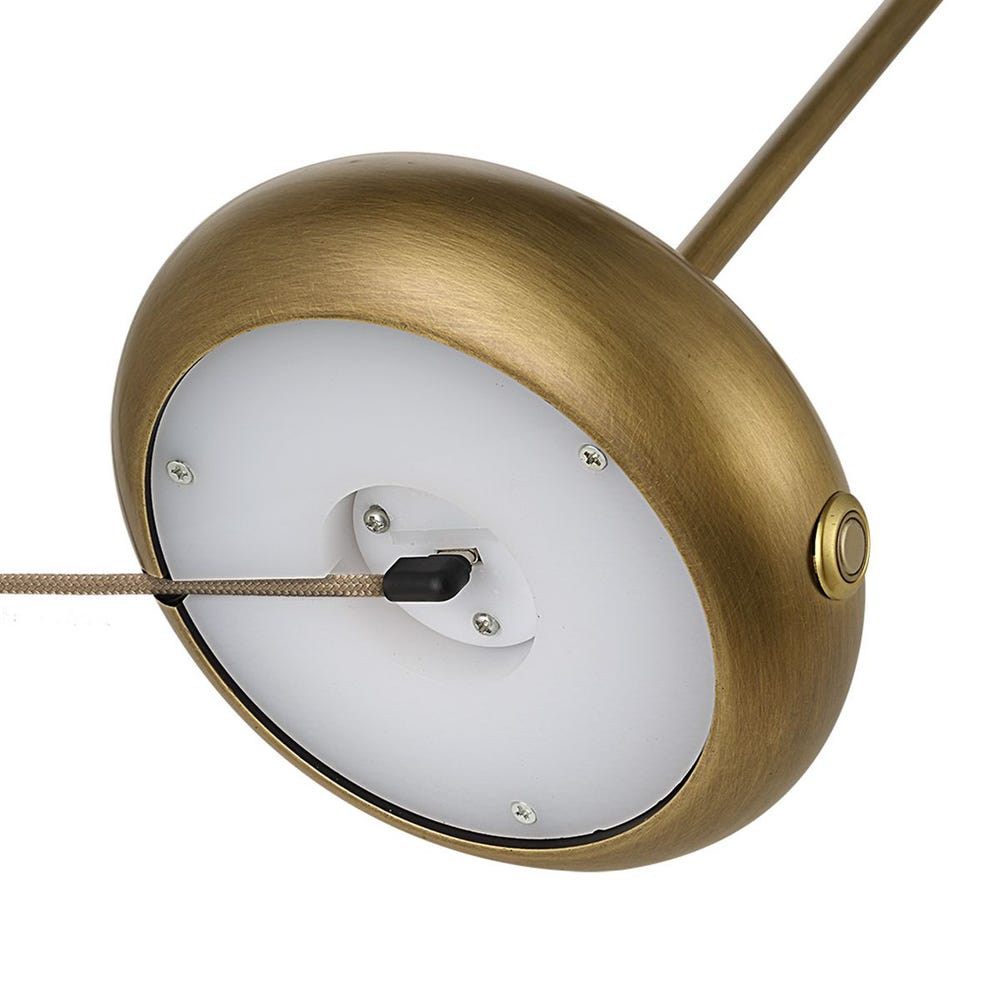 Flat Top Rechargeable Mini Lamp - Brass