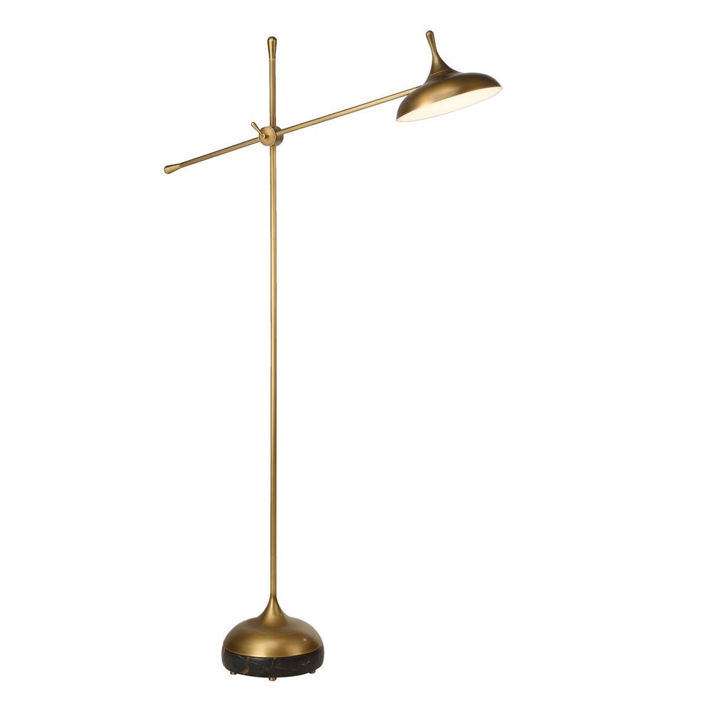Kiss Adjustable Arm Floor Lamp - Michelangelo Marble