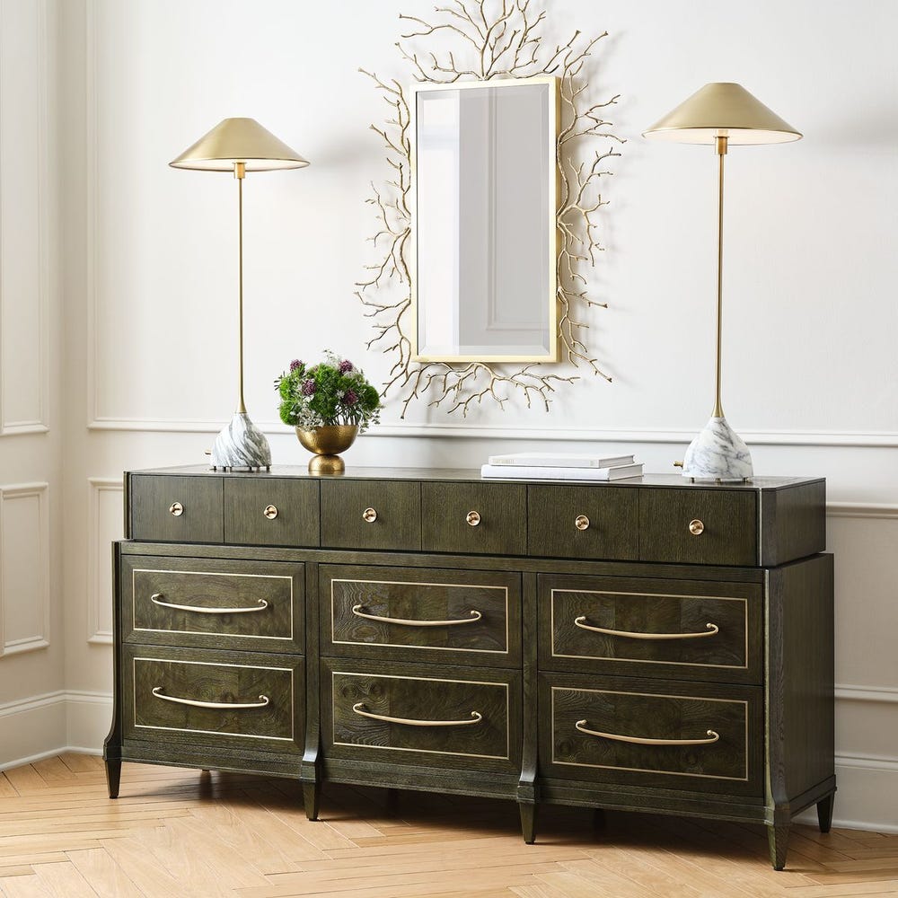 Kiss Buffet Lamp - Arabescato Marble