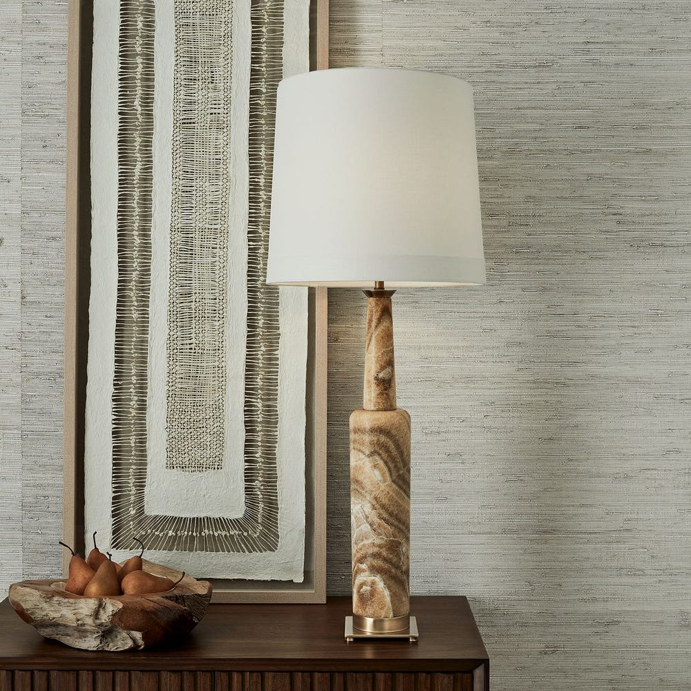 Statuesque Table Lamp - Latte Onyx