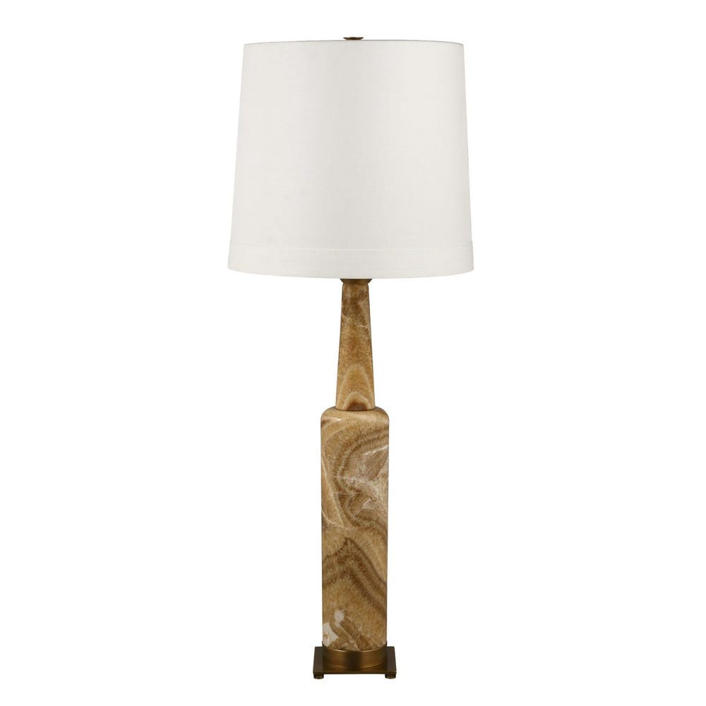 Statuesque Table Lamp - Latte Onyx