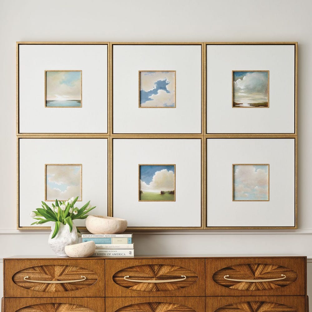 Cumulation Framed Canvases, S/6