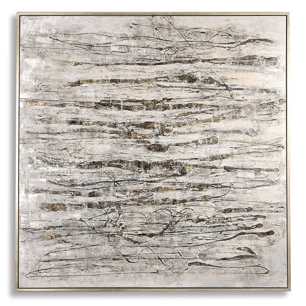Scribbles Hand Painted Canvas