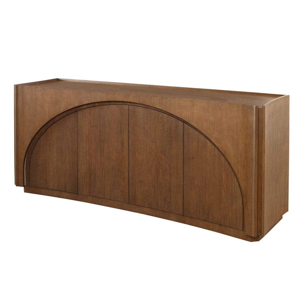 High Light, Lighted 4 Door Console Cabinet
