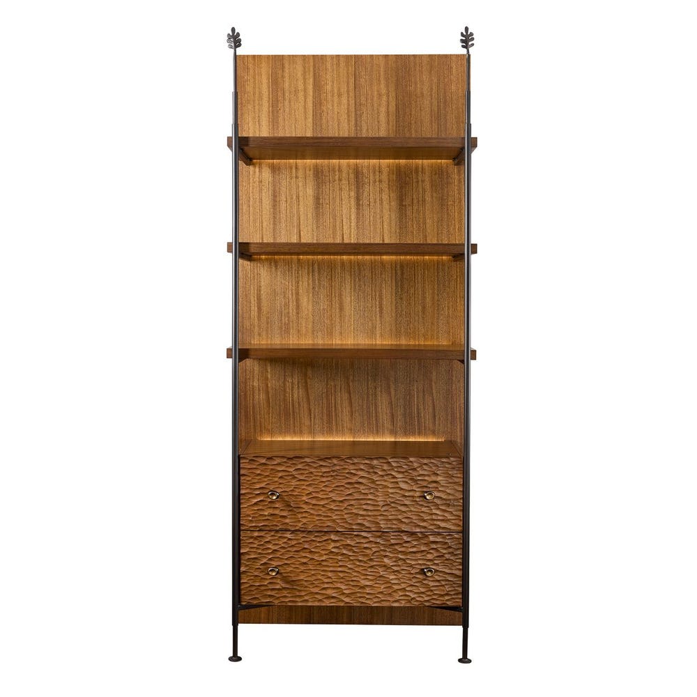 Sapling Lighted Storage Etagere