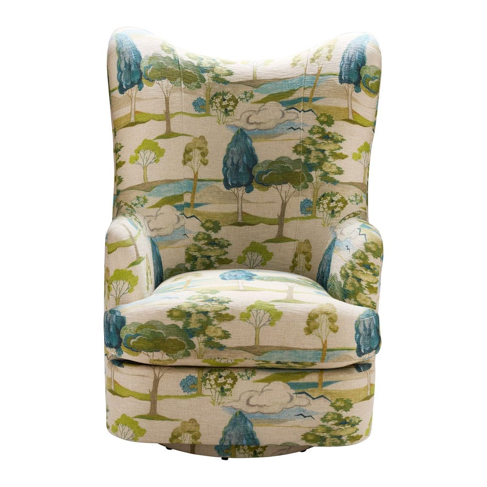 Hot Wing Swivel Chair - Enchanted Meadow