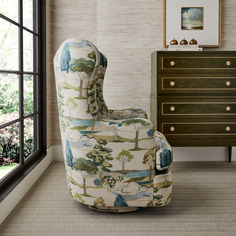 Hot Wing Swivel Chair - Enchanted Meadow