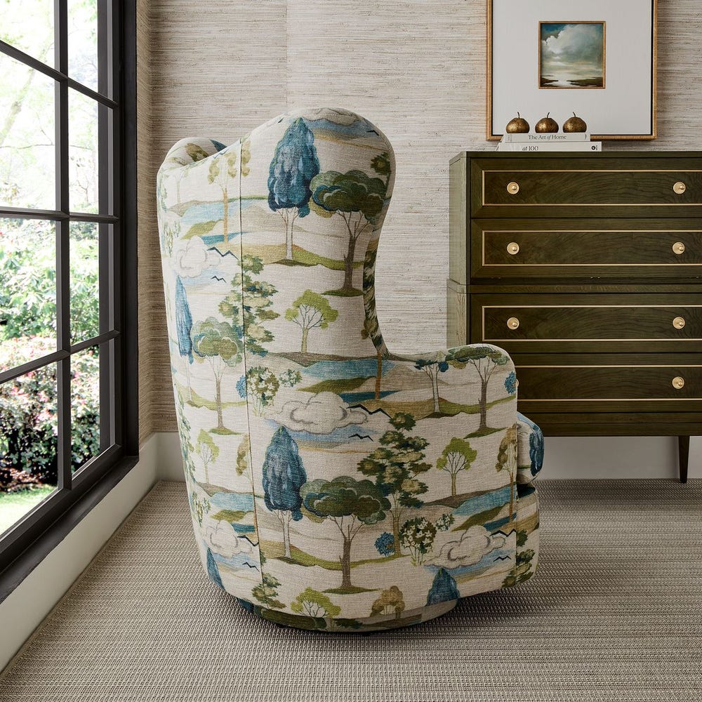 Hot Wing Swivel Chair - Enchanted Meadow