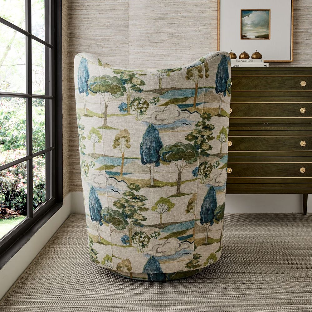 Hot Wing Swivel Chair - Enchanted Meadow