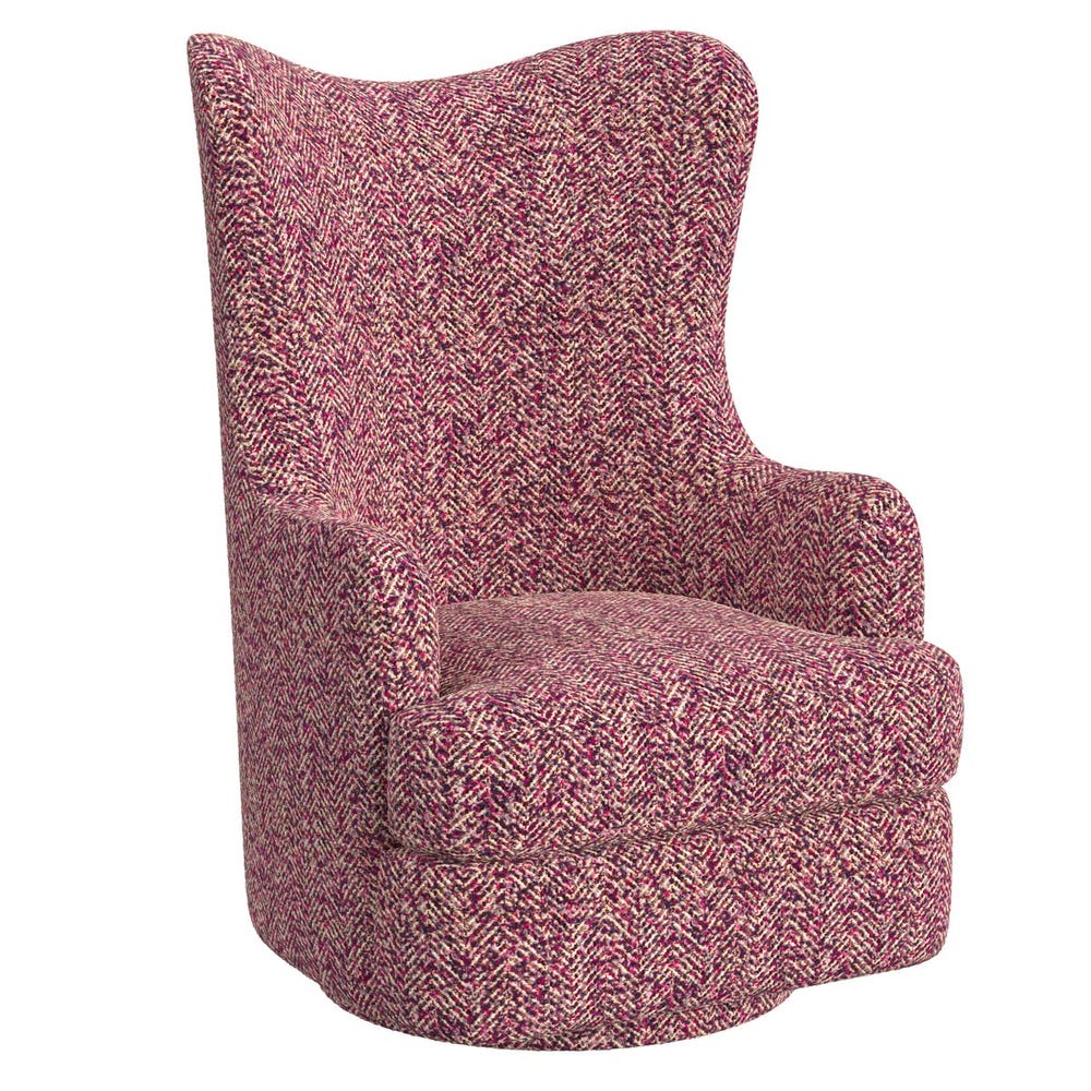 Hot Wing Swivel Chair - Tweedy Bird Purple Finch