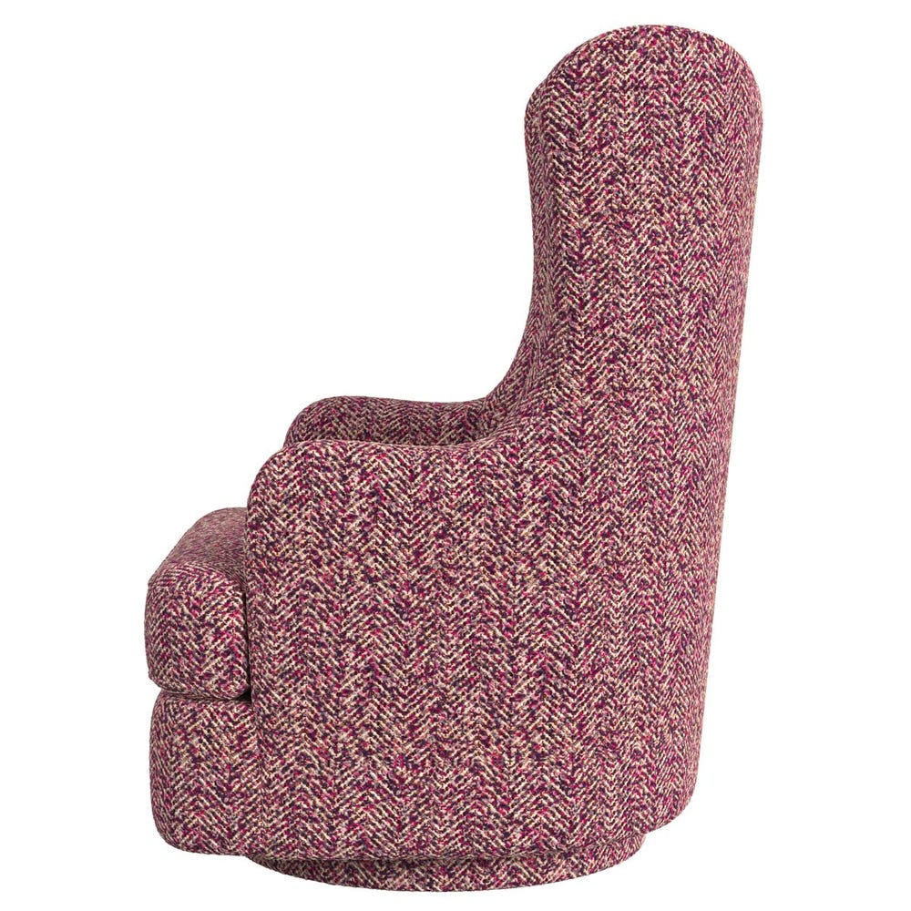 Hot Wing Swivel Chair - Tweedy Bird Purple Finch