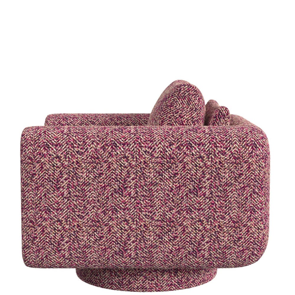Loop Swivel Chair - Tweedy Bird Purple Finch