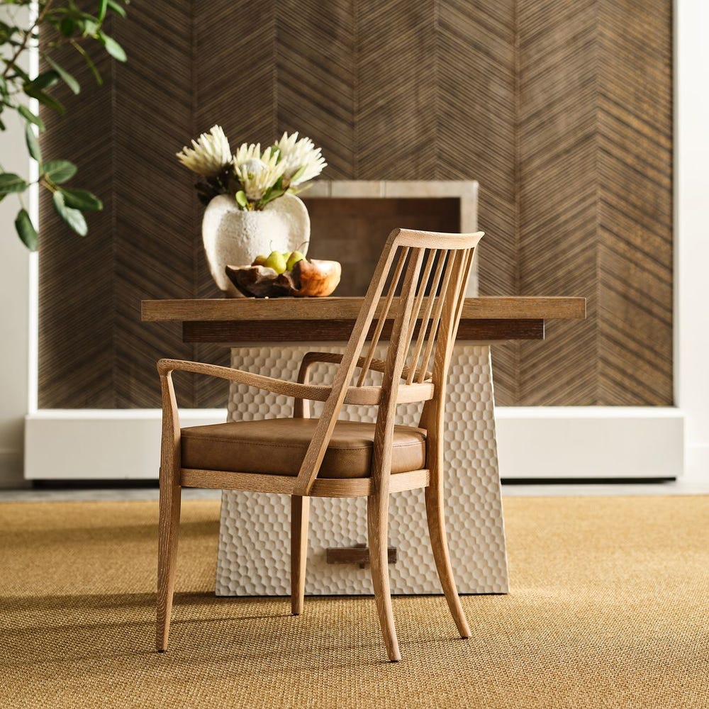 Swan Dining Armchair - Toffee