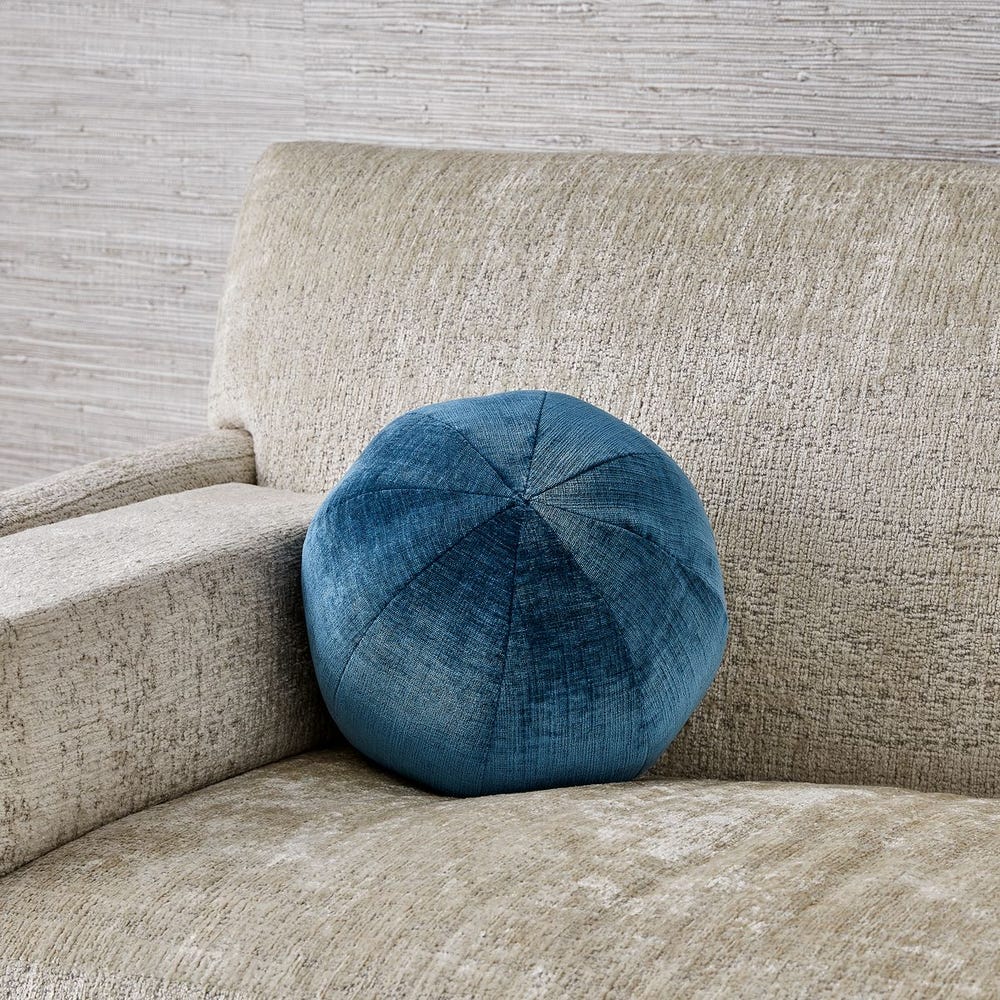 Ball Bearing Pillow - Lux Peacock