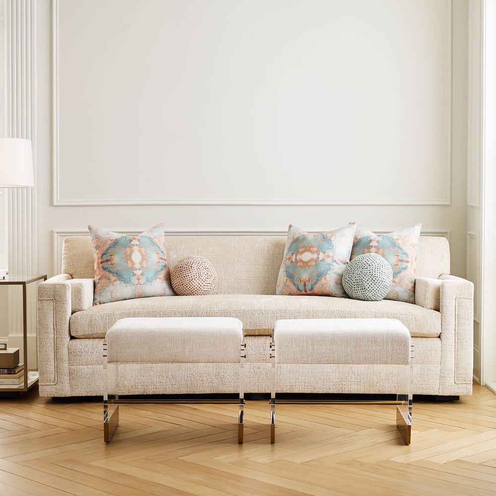 Spectrum Pillow - Blush/Aqua