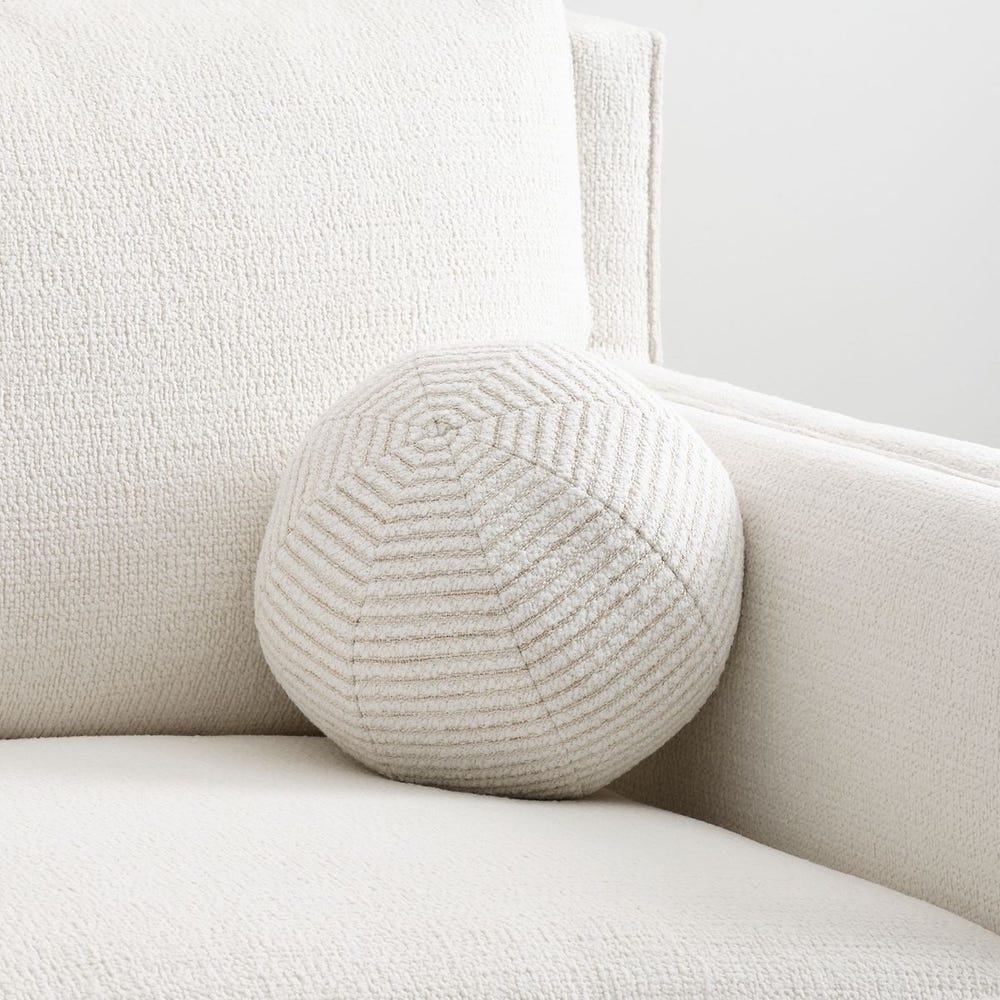 Ball Bearing Pillow - Snow Garden White