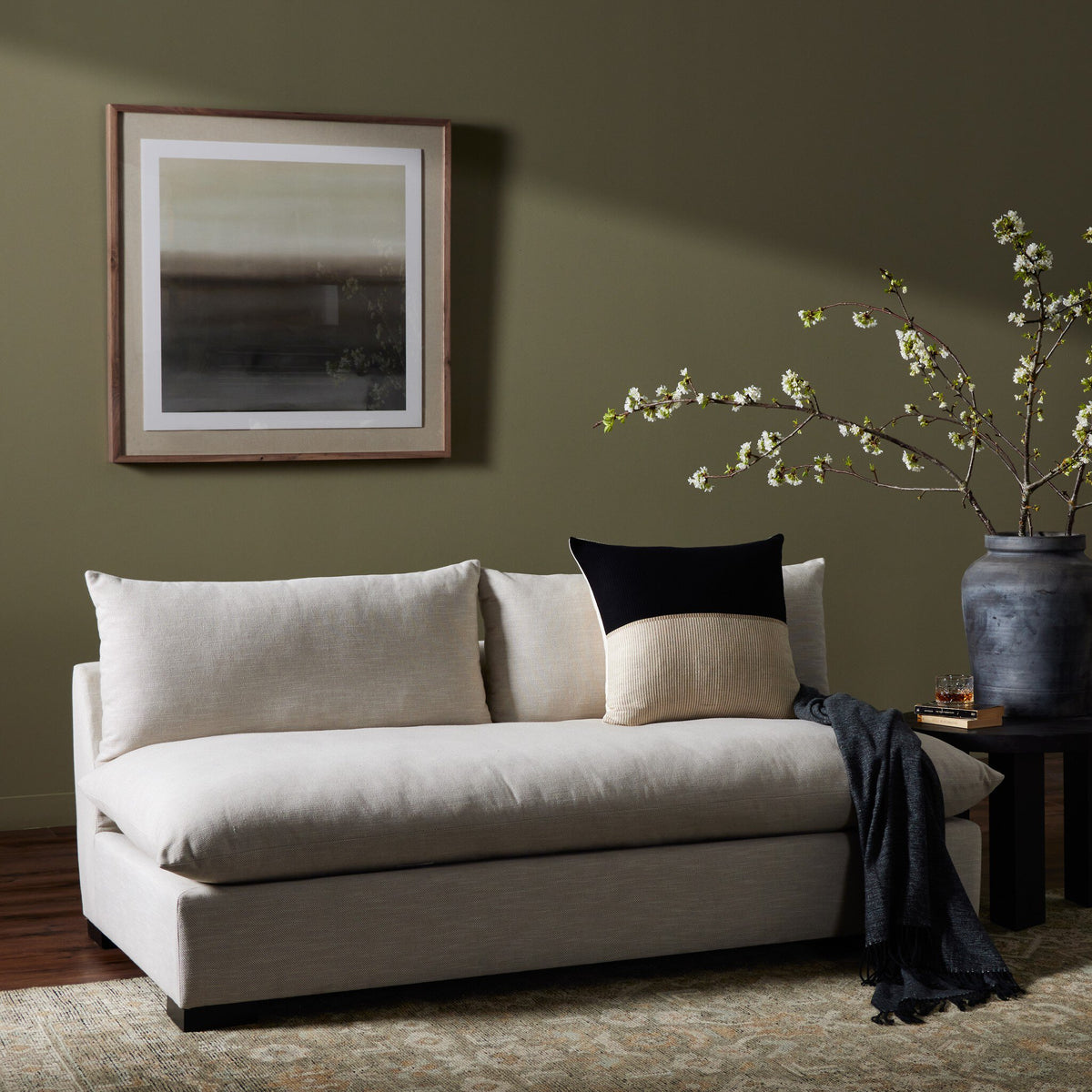Grant Armless Sofa-74"