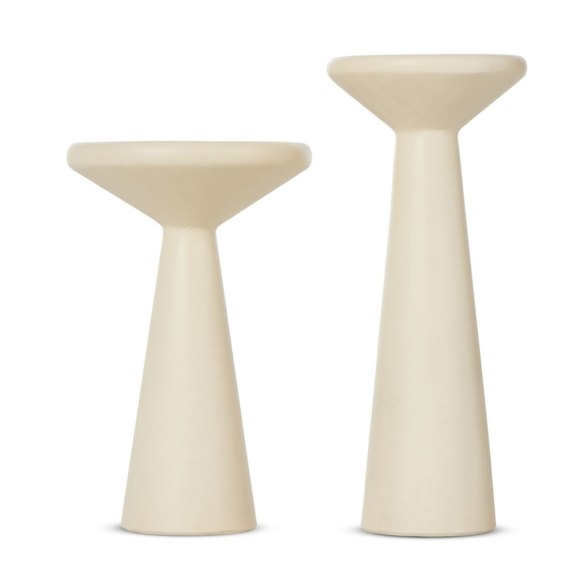 Ravine Concrete Accent Tables-Set Of 2