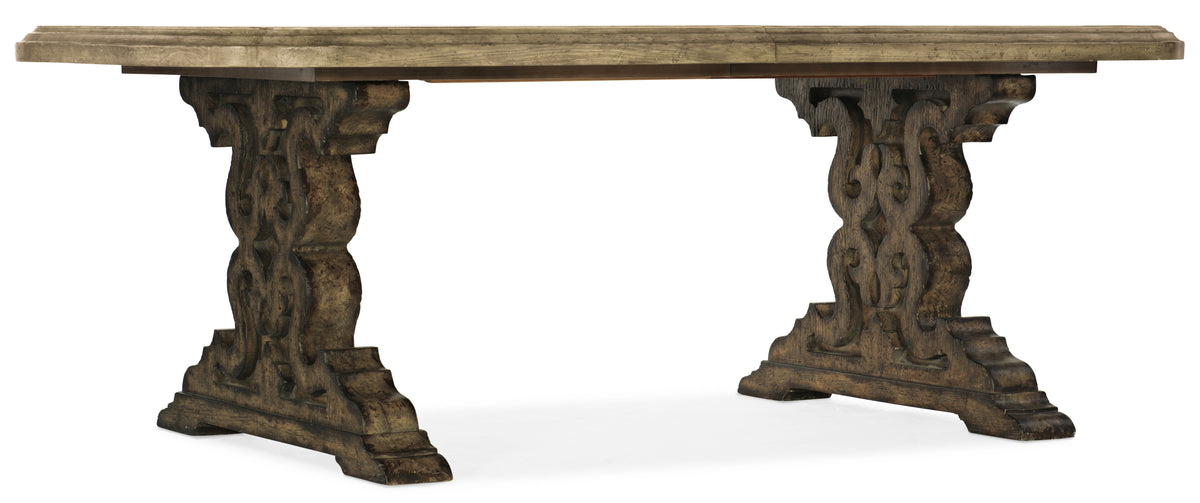 a wooden table with a white background