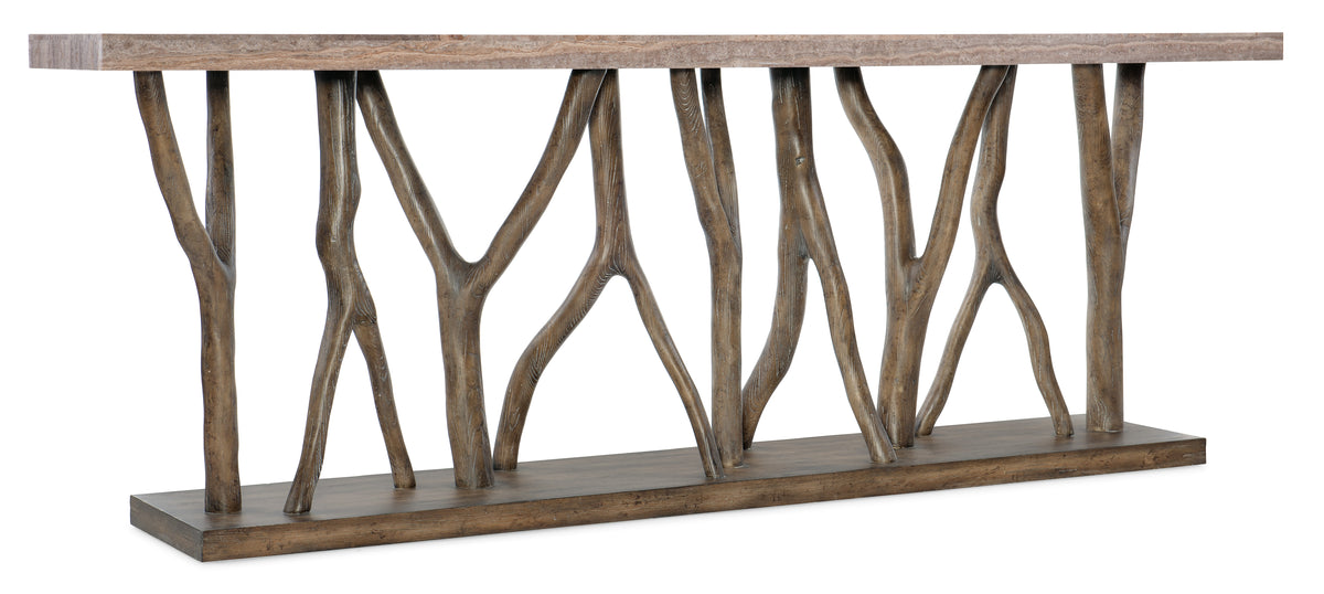 a wooden table with a wooden base