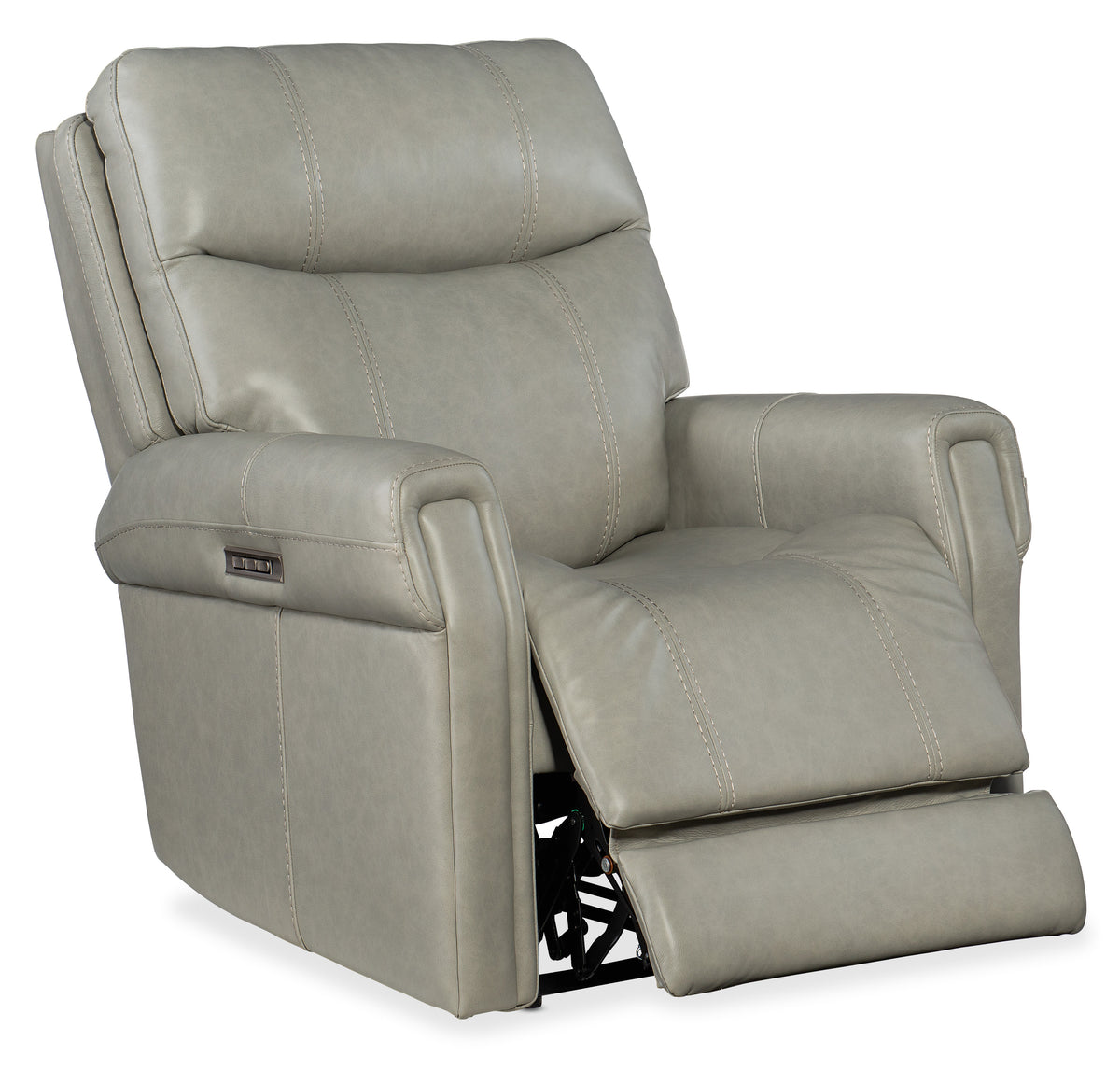a white recliner with a white background