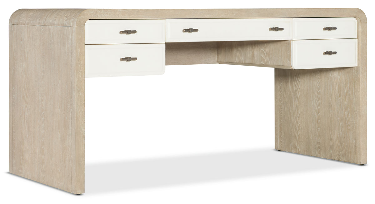 a white and grey desk