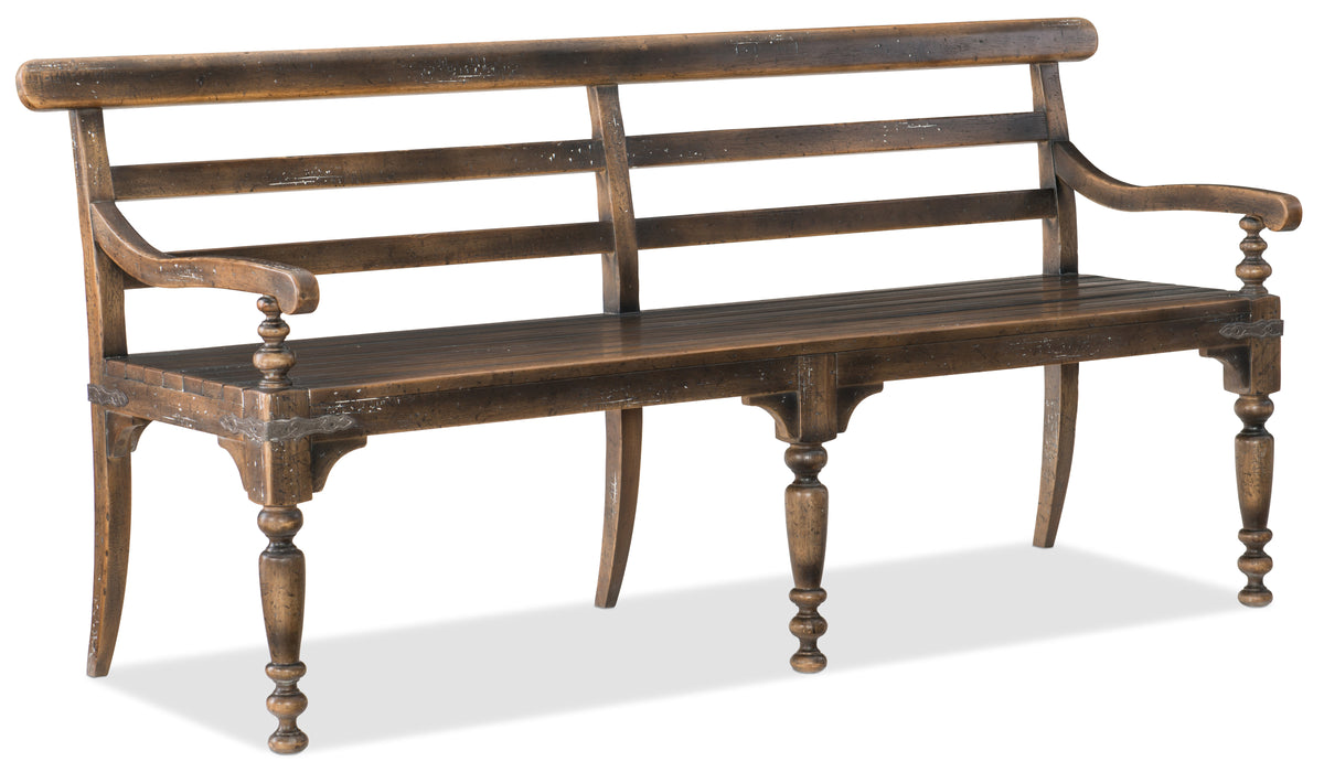 a wooden bench with a white background