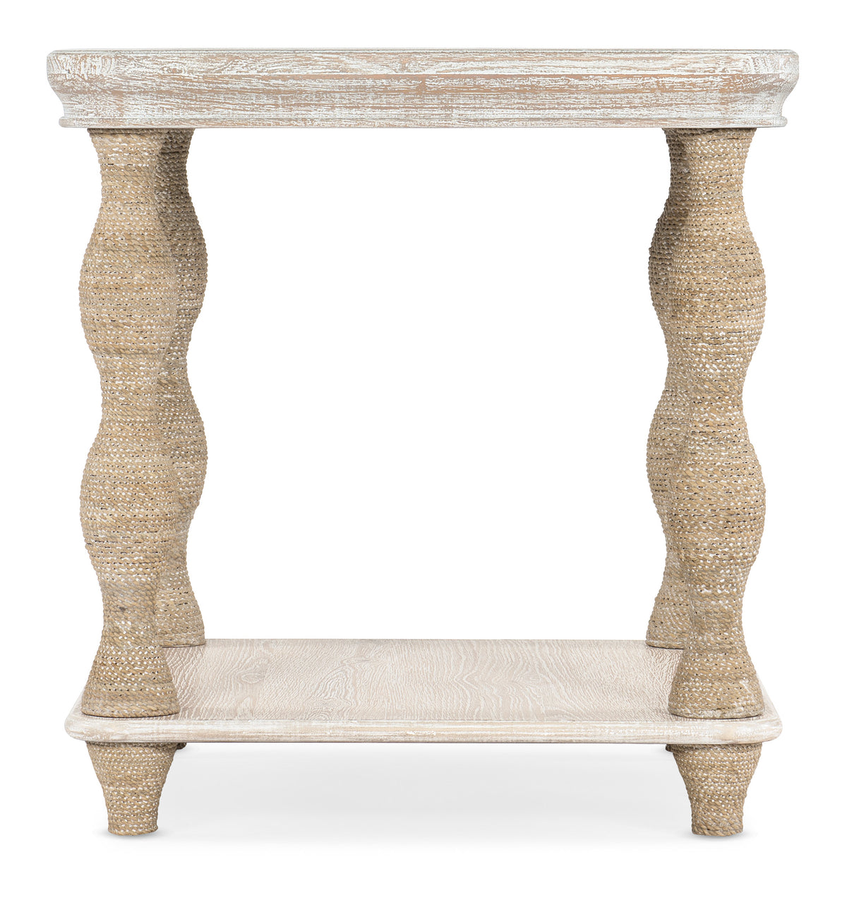 a side table with a white surface