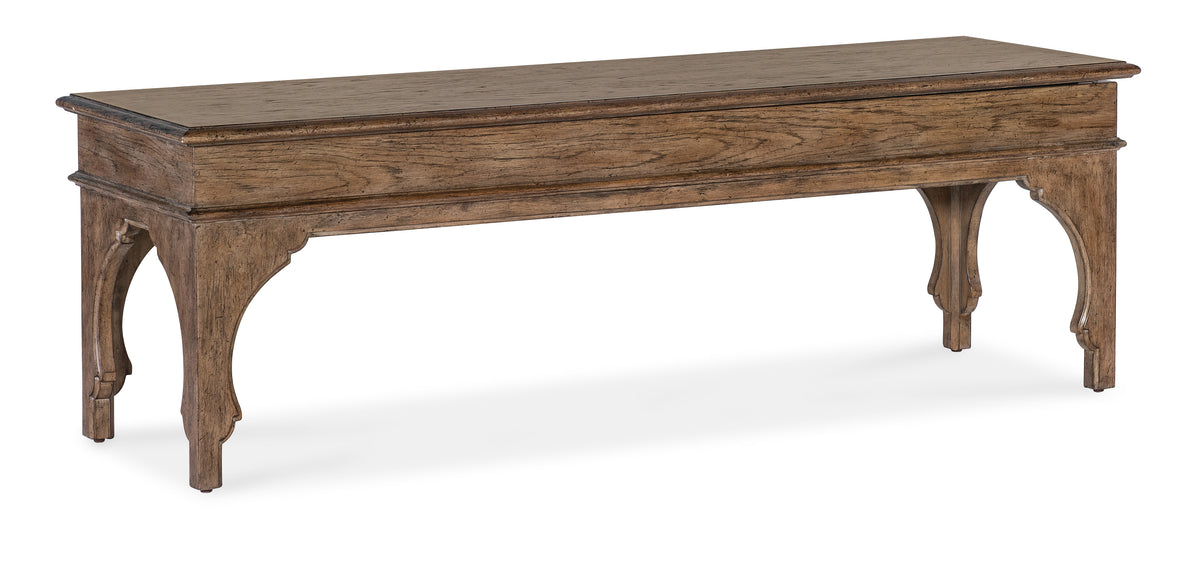 a wooden coffee table with legs